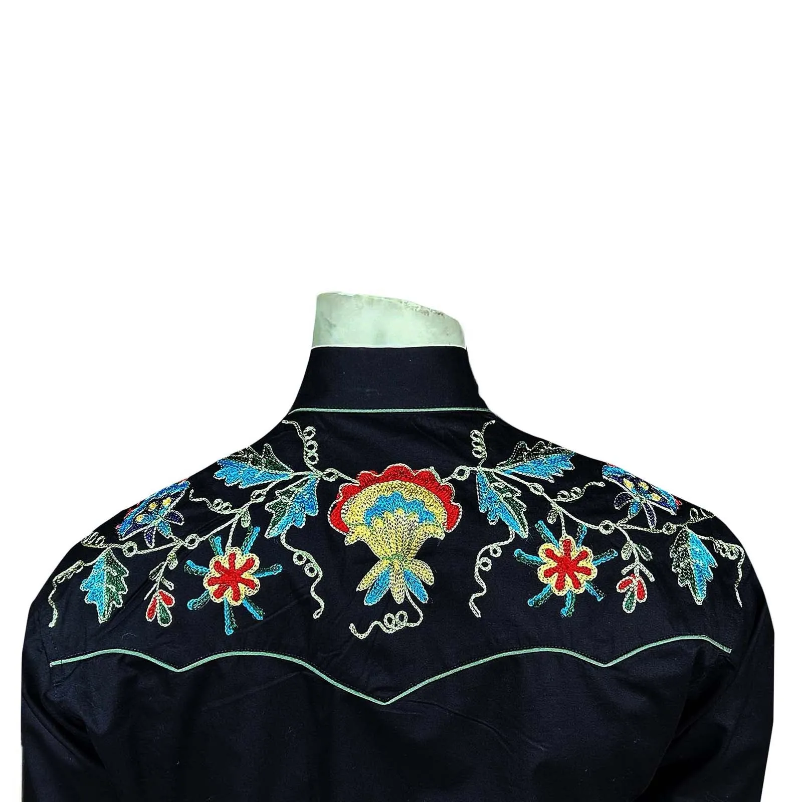 Men's Vintage Western Shirt Collection: Rockmount Fancy Floral Delight