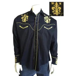 Men's Vintage Western Shirt Collection: Rockmount Fleur-de-Lis
