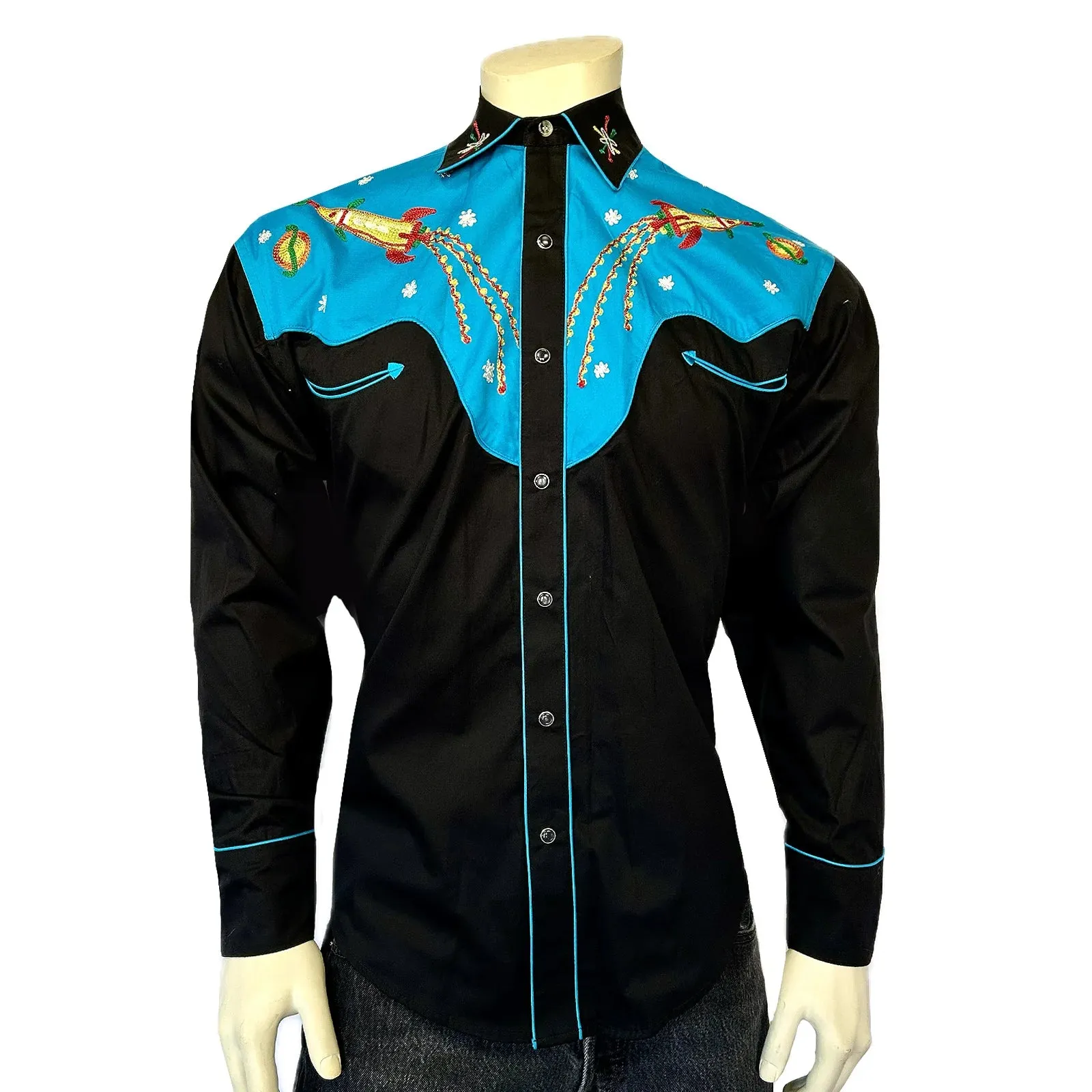 Men's Vintage Western Shirt Collection: Rockmount Space Cowboy