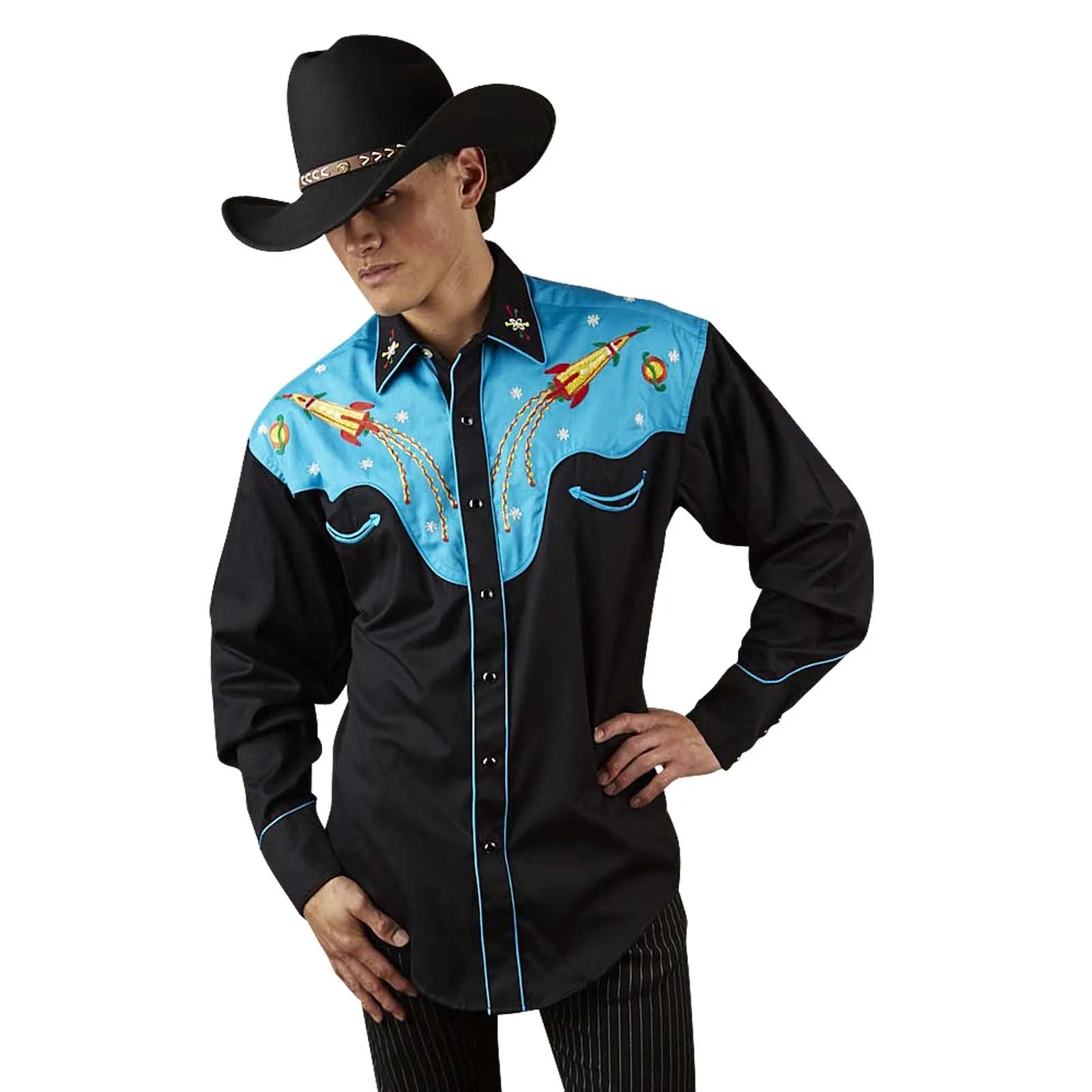 Men's Vintage Western Shirt Collection: Rockmount Space Cowboy