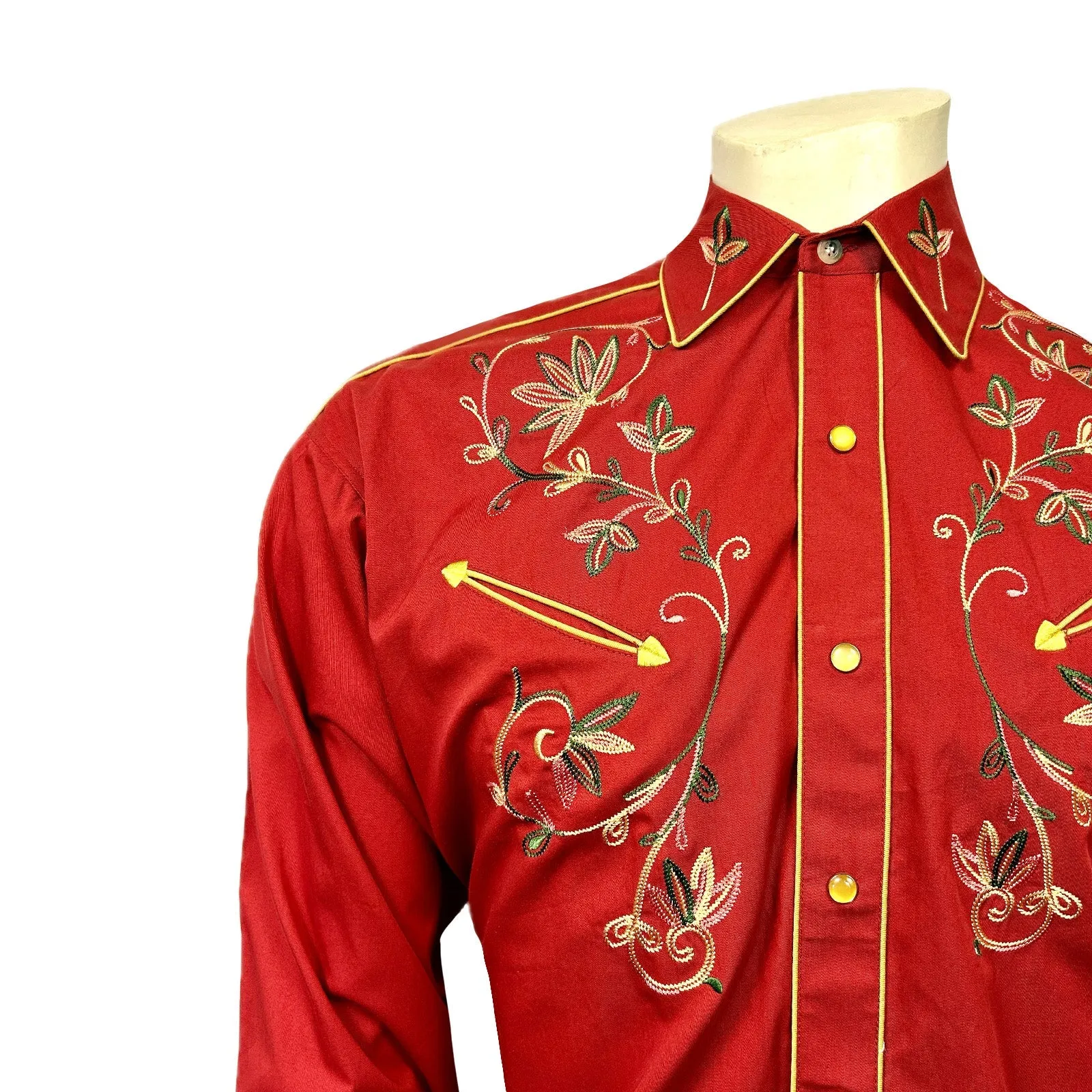 Men's Vintage Western Shirt Collection: Rockmount Variegated Floral