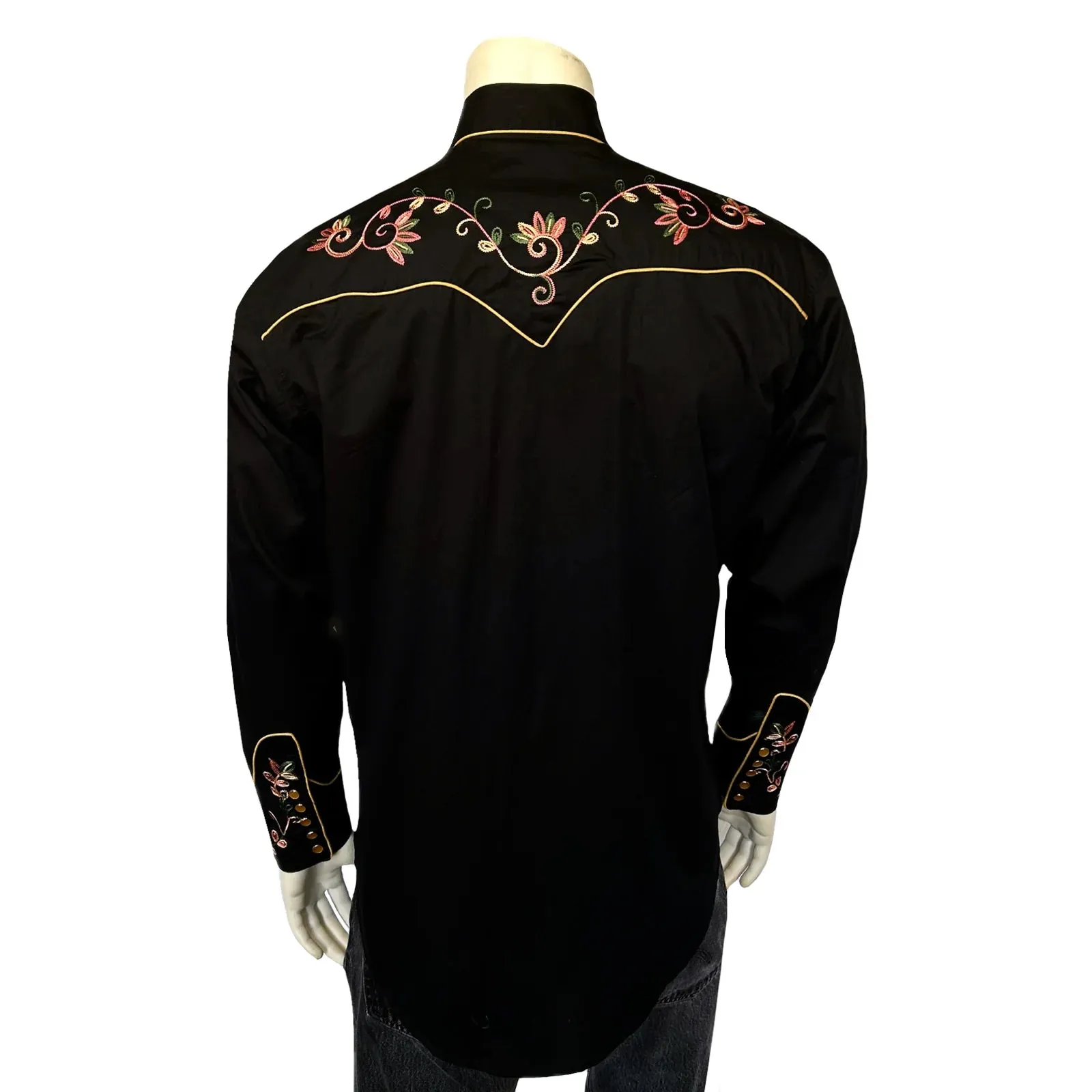 Men's Vintage Western Shirt Collection: Rockmount Variegated Floral