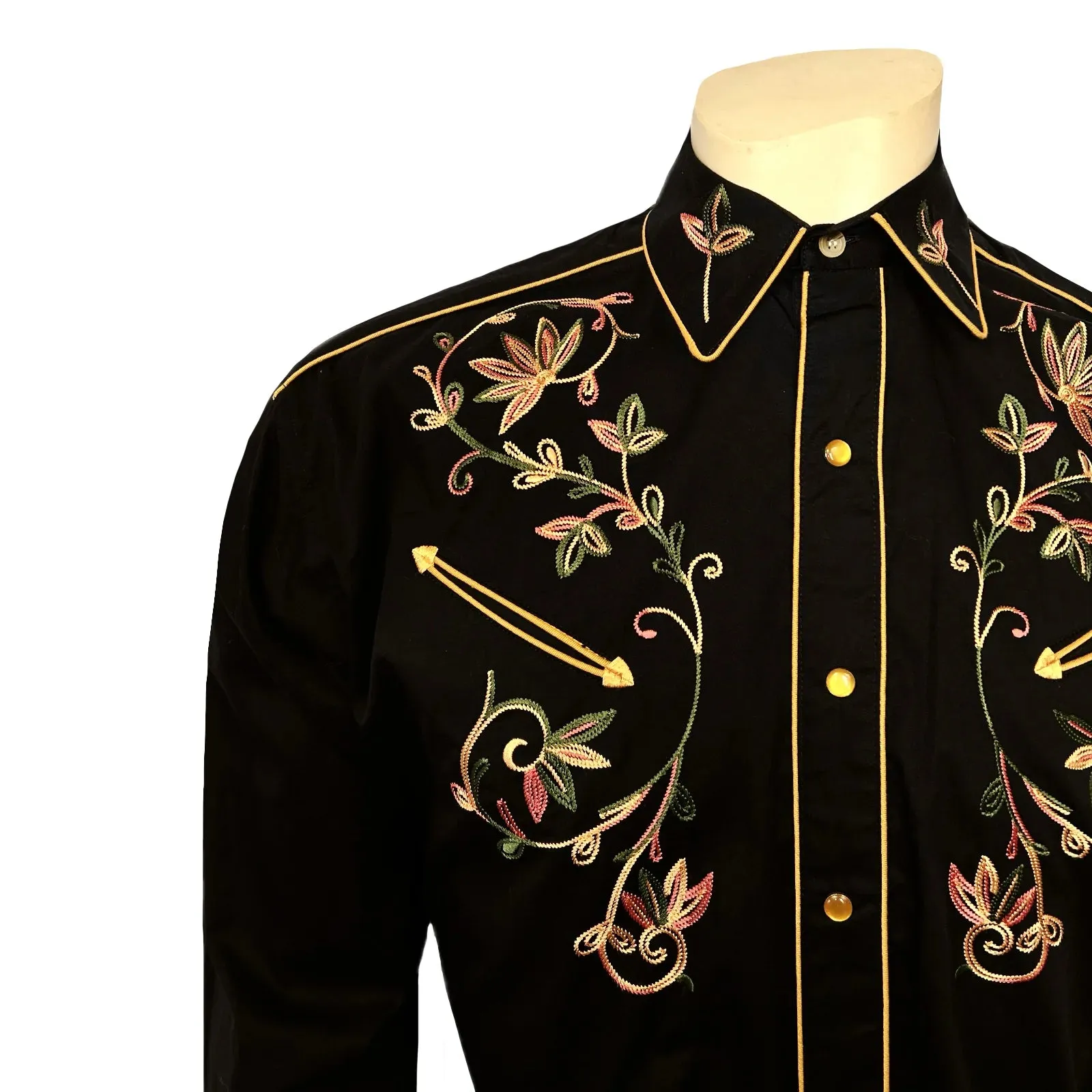 Men's Vintage Western Shirt Collection: Rockmount Variegated Floral