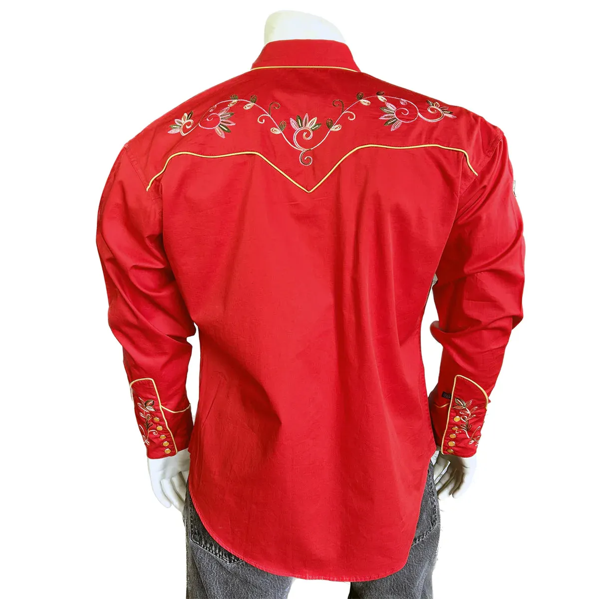 Men's Vintage Western Shirt Collection: Rockmount Variegated Floral