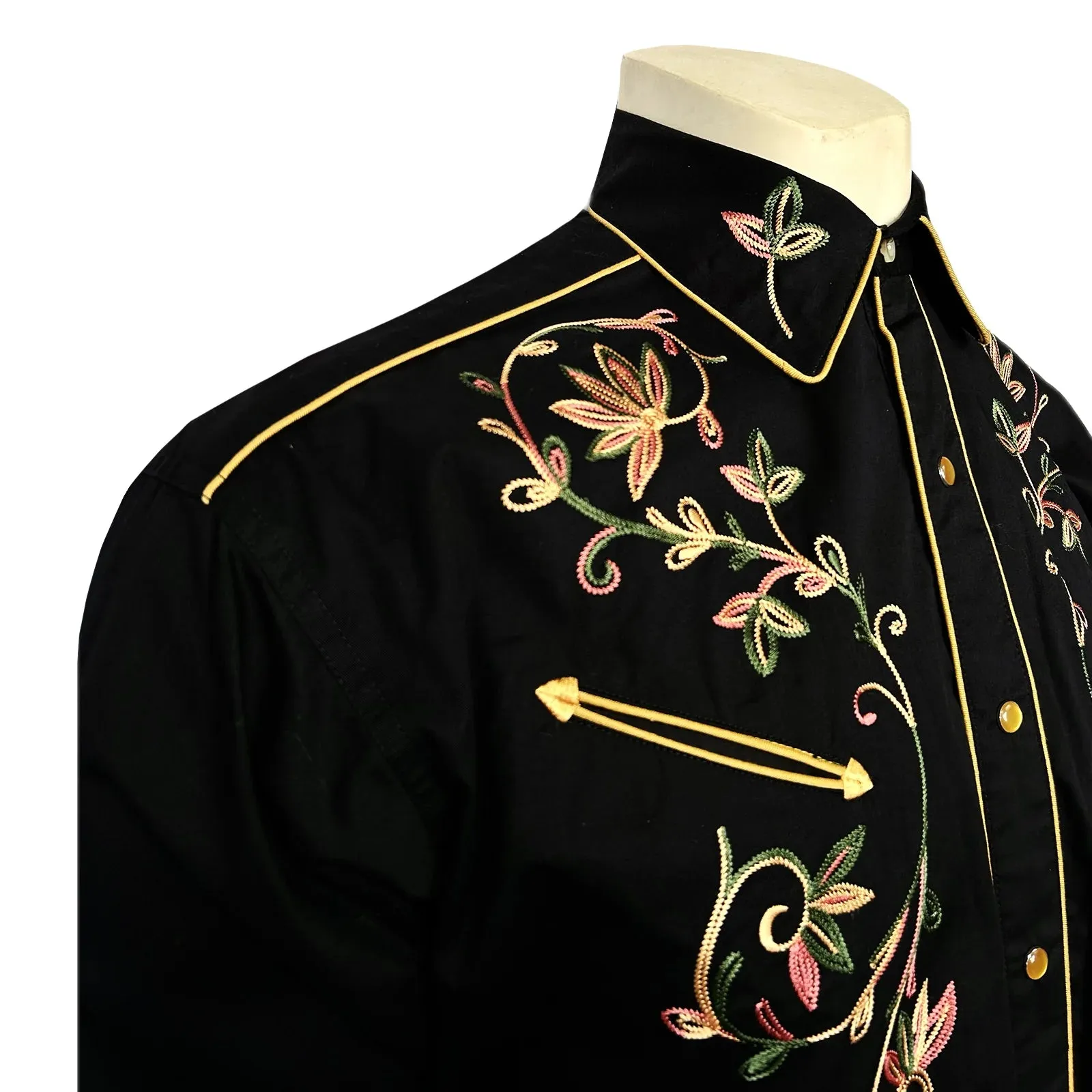 Men's Vintage Western Shirt Collection: Rockmount Variegated Floral