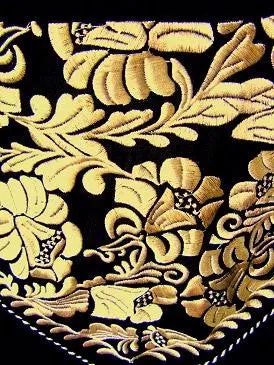 Men's Vintage Western Shirt Collection: Scully Gunfighter Black & Gold