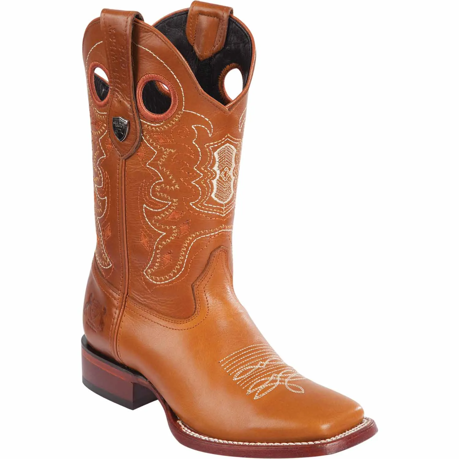 Men's Wild West Genuine Leather Ranch Toe Boots 282438