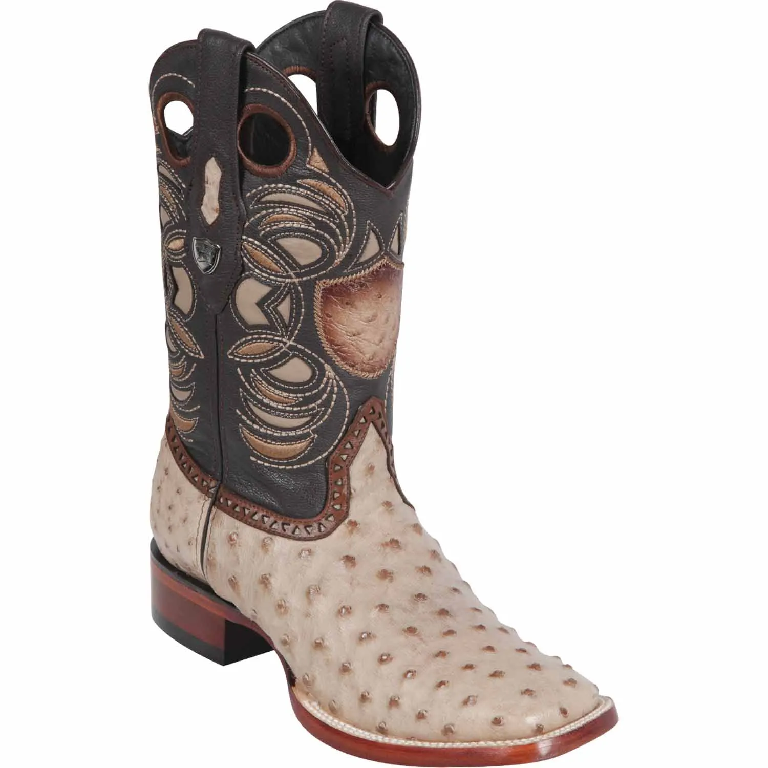 Men's Wild West Ostrich Skin Ranch Toe Boots 282403