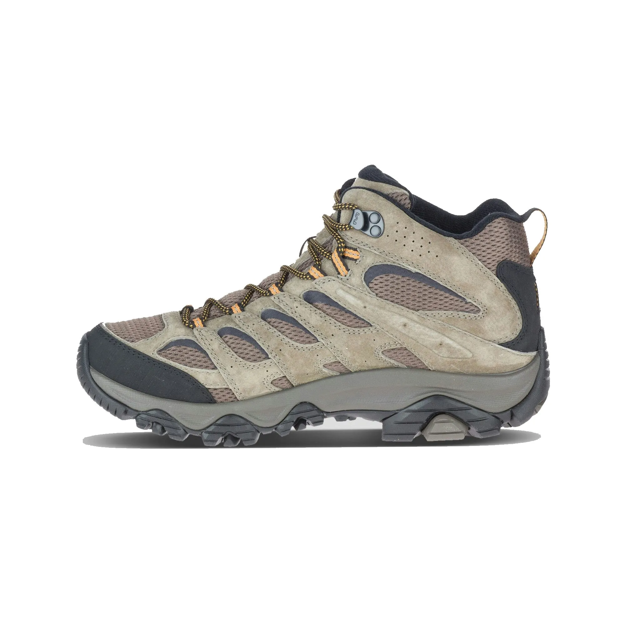 Merrell Moab 3 Leather Mid Goretex Waterproof Boots Walnut