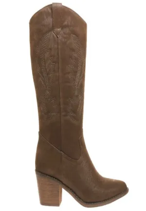 Mid-Calf Embroidery Boots