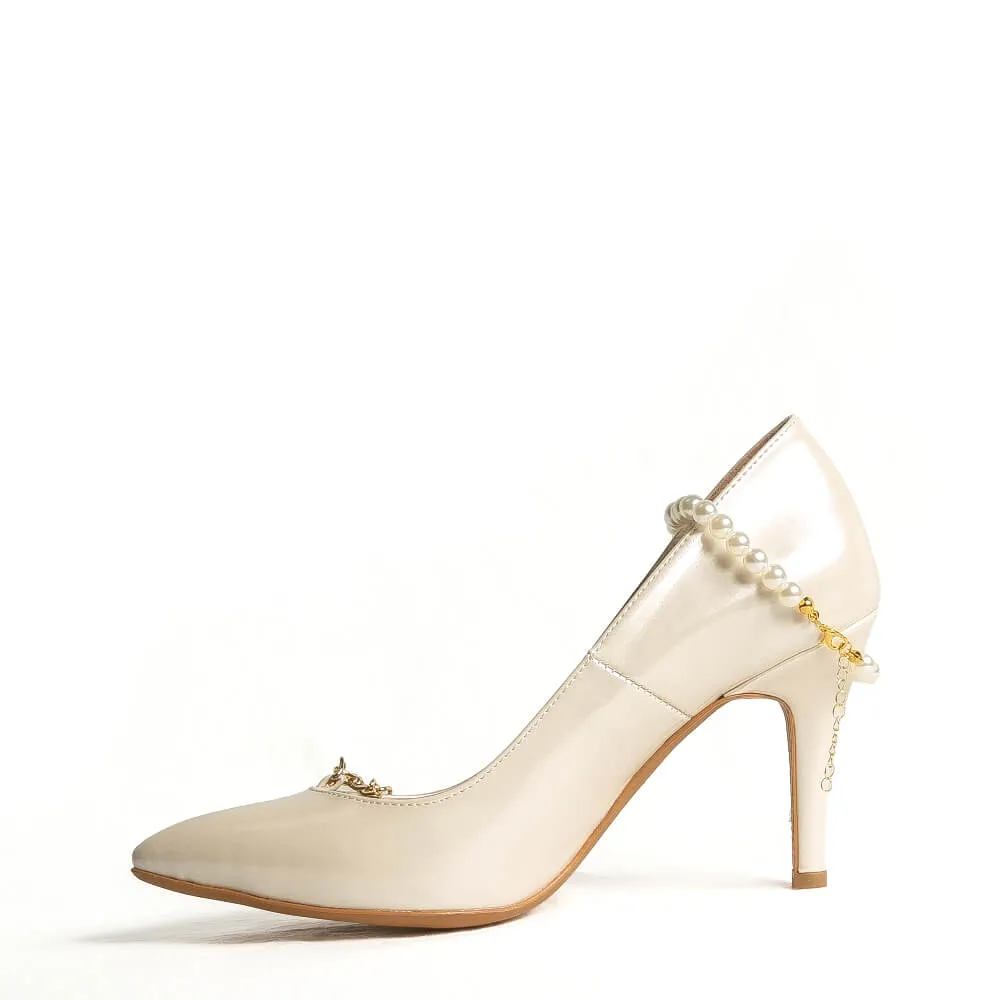 Mihrimah - Ivory Vegan Leather - Street Sole
