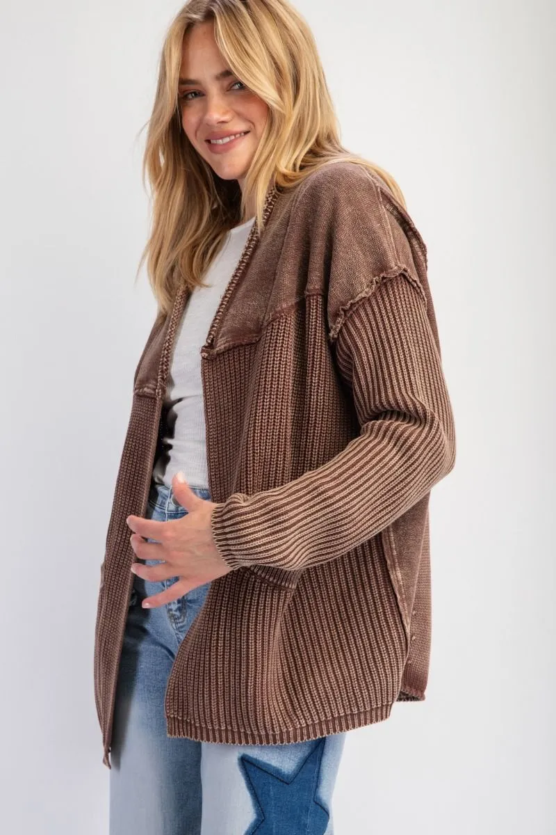 Mineral Wash Cardigan