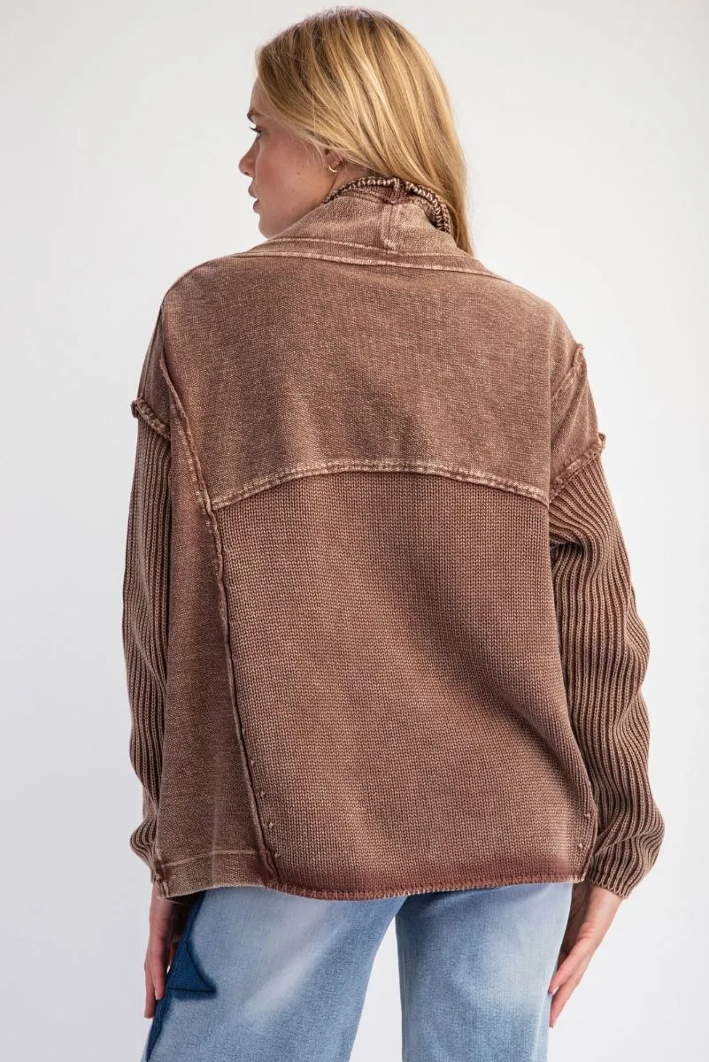 Mineral Wash Cardigan