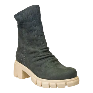NAKED FEET - PROTOCOL in GREY MULTI Heeled Mid Shaft Boots