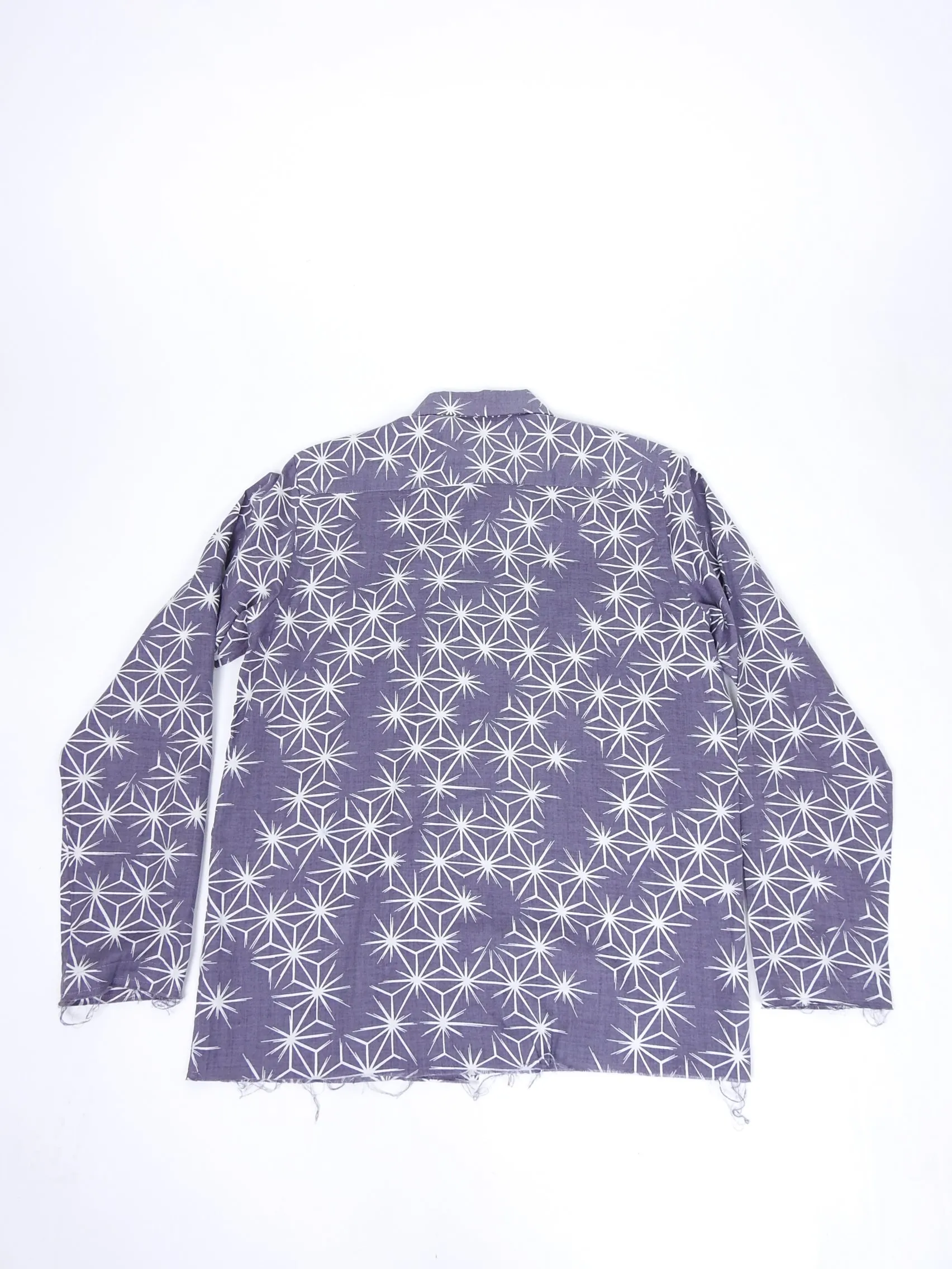 Needles Purple Star Button Up Long Sleeve Shirt - M