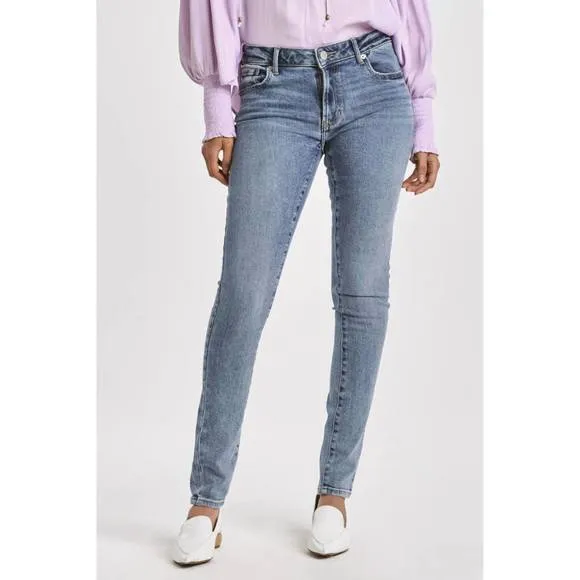 NEW DEAR JOHN DENIM aralina mid-rise skinny jeans in blue