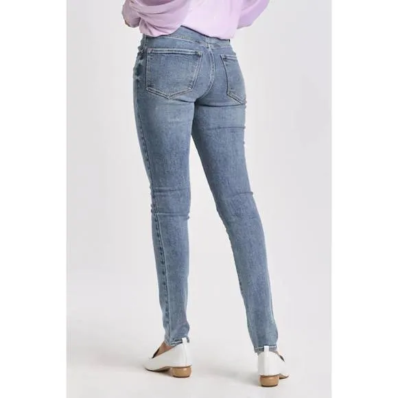 NEW DEAR JOHN DENIM aralina mid-rise skinny jeans in blue