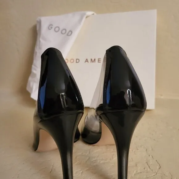 New Good American Cinder-f*cking-rella Pumps - Light Smoke Size 9.5 NWT