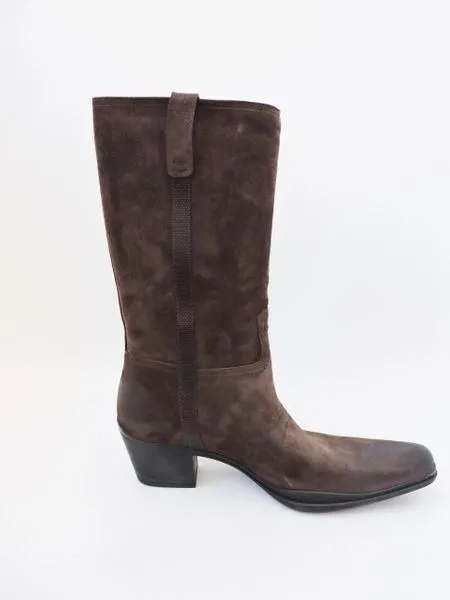 NEW Prada Western Suede Boots Size 41.5 It (11.5 Us)