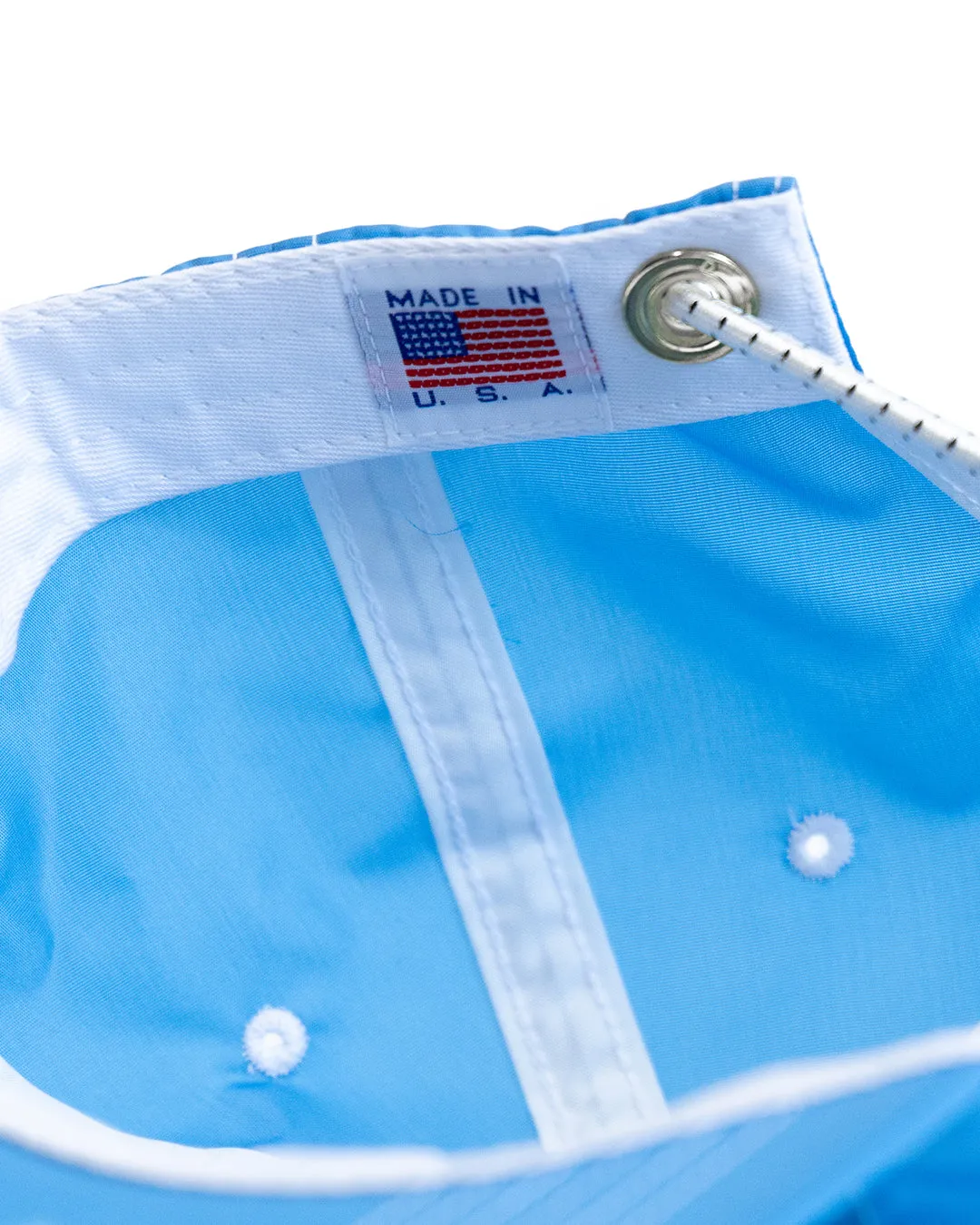 Nylon 5-Panel Hat - WHR Sky Blue