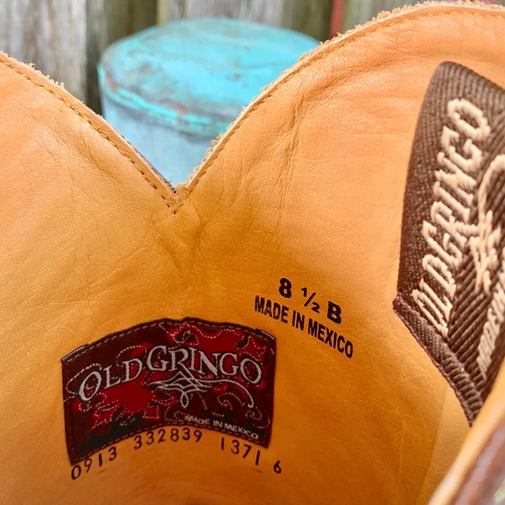 OLD GRINGO The Tiegan Brass Brown Multicolored Cowgirl Cowboy Western Boots