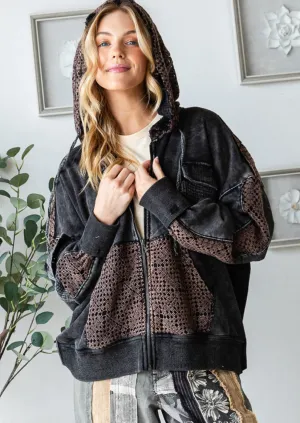 Oli   Hali Washed Back Twist Hoodie