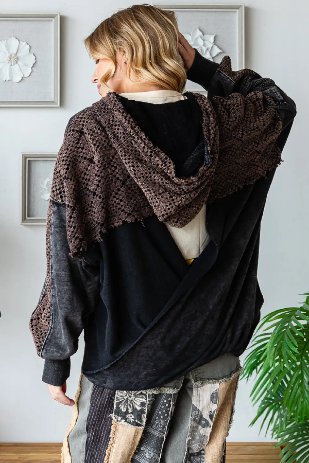 Oli   Hali Washed Back Twist Hoodie