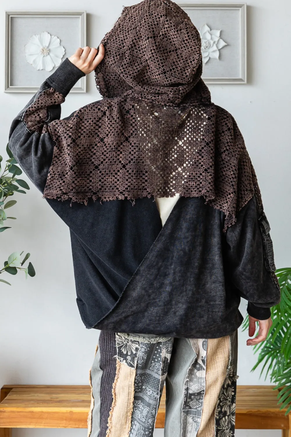 Oli   Hali Washed Back Twist Hoodie