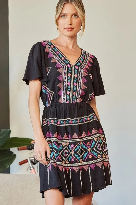 Out West Embroidered Dress