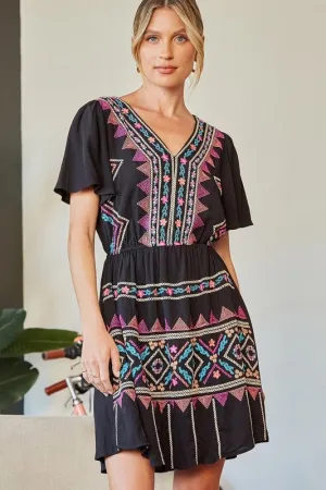 Out West Embroidered Dress