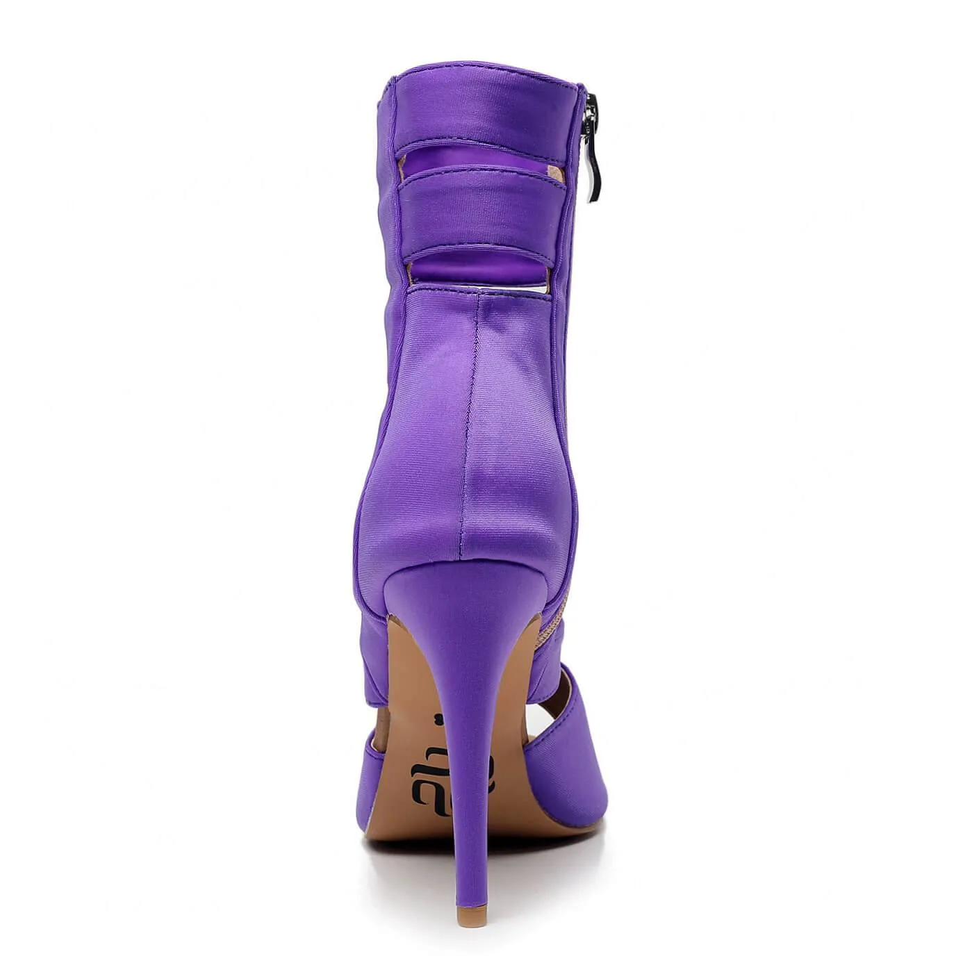 Parade - Purple Lycra - Suede Sole - Dance Floor Only