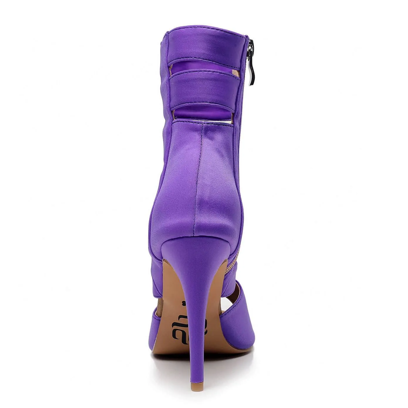 Parade - Purple Lycra - Suede Sole - Dance Floor Only