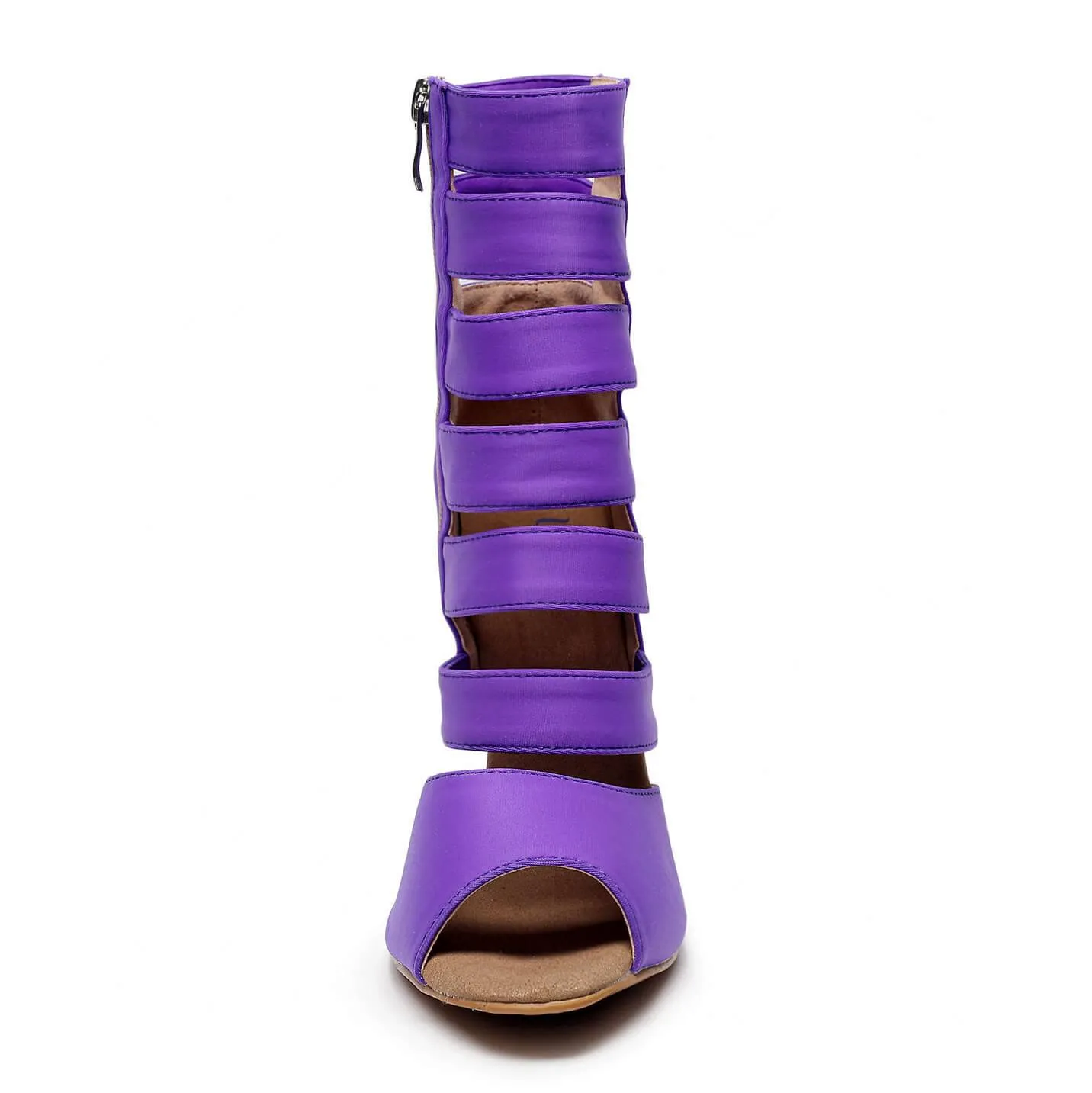 Parade - Purple Lycra - Suede Sole - Dance Floor Only