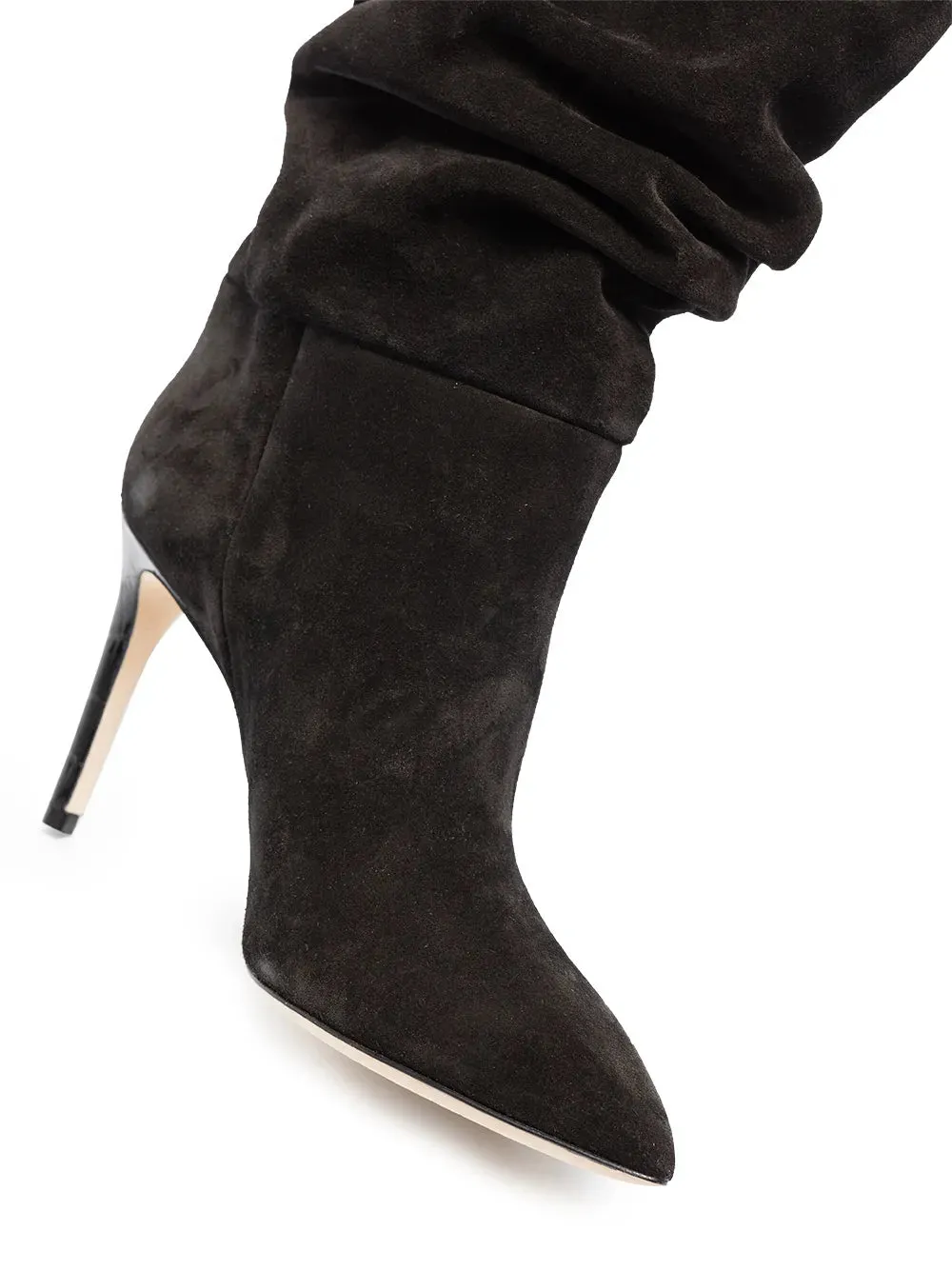 Paris Texas slouchy suede 85mm ankle boots