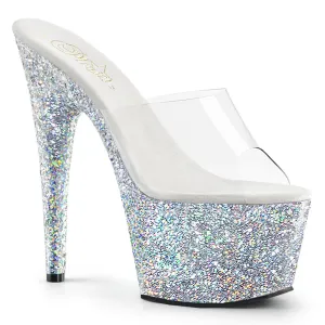 Pleaser Adore 701LG Holographic Silver
