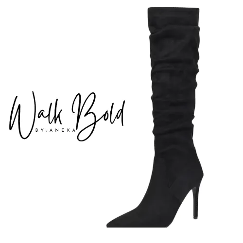 Preorder Suede Pointed High Heel Boots (ETA 11/4-11-11)