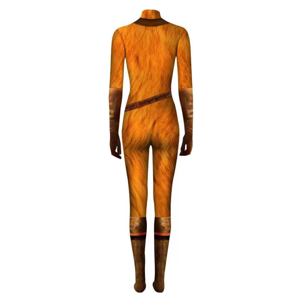 Puss in Boots Cosplay Costume Jumpsuit Cloak Outfits Halloween Carnival Suit