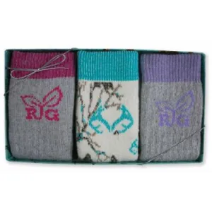 Realtree Womens Socks  Gift Box Merino Wool Warm Thermal Camo Cushion Tall Mid Calf Boot Socks  3 Pair
