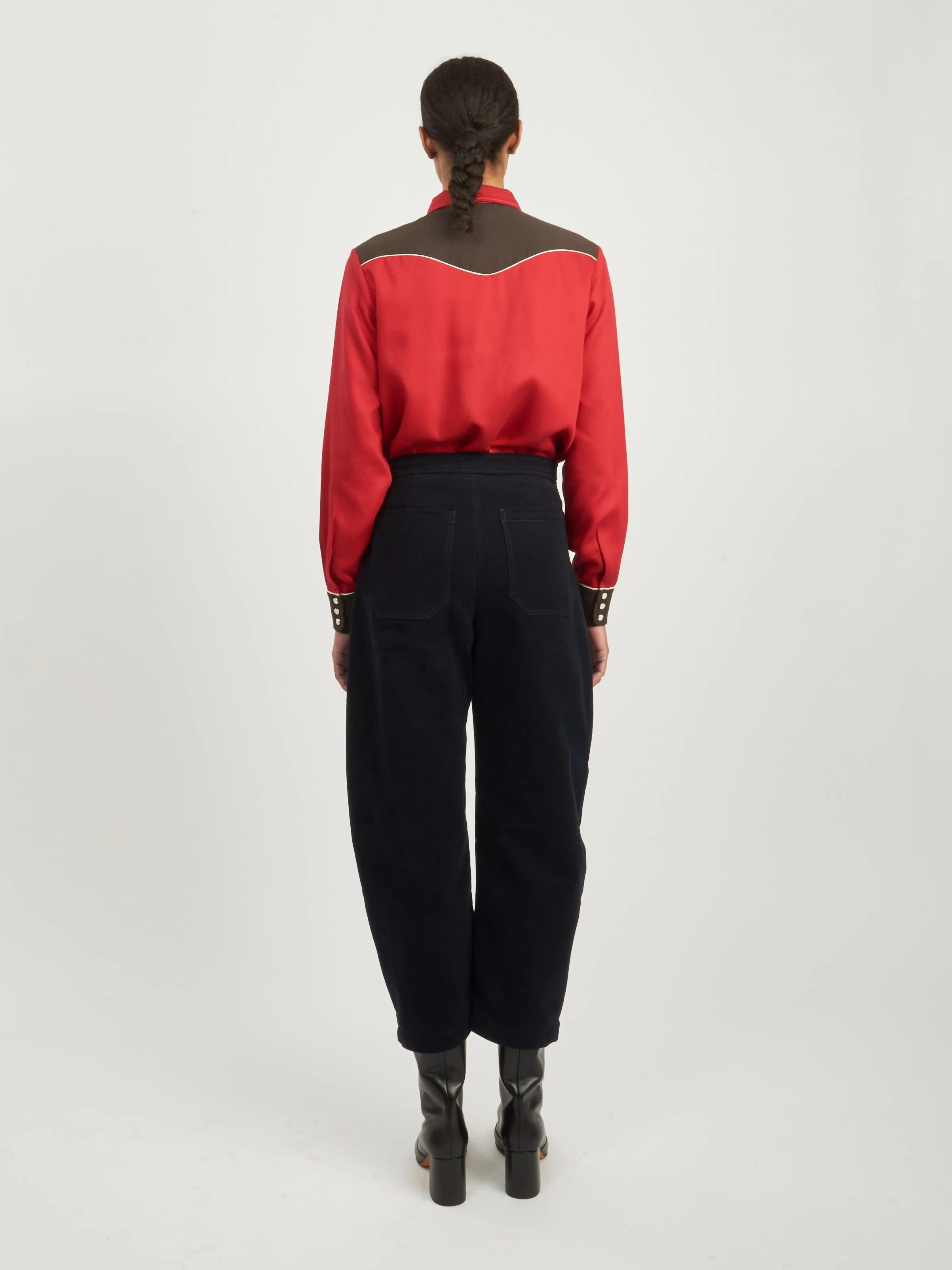 Red Jumper Western Shirt