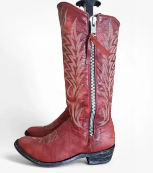 Red Old Gringo Razz Boots Preowned 7.5