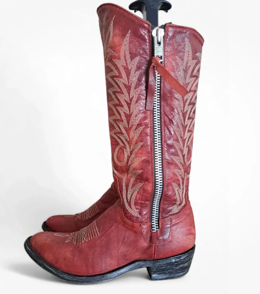 Red Old Gringo Razz Boots Preowned 7.5