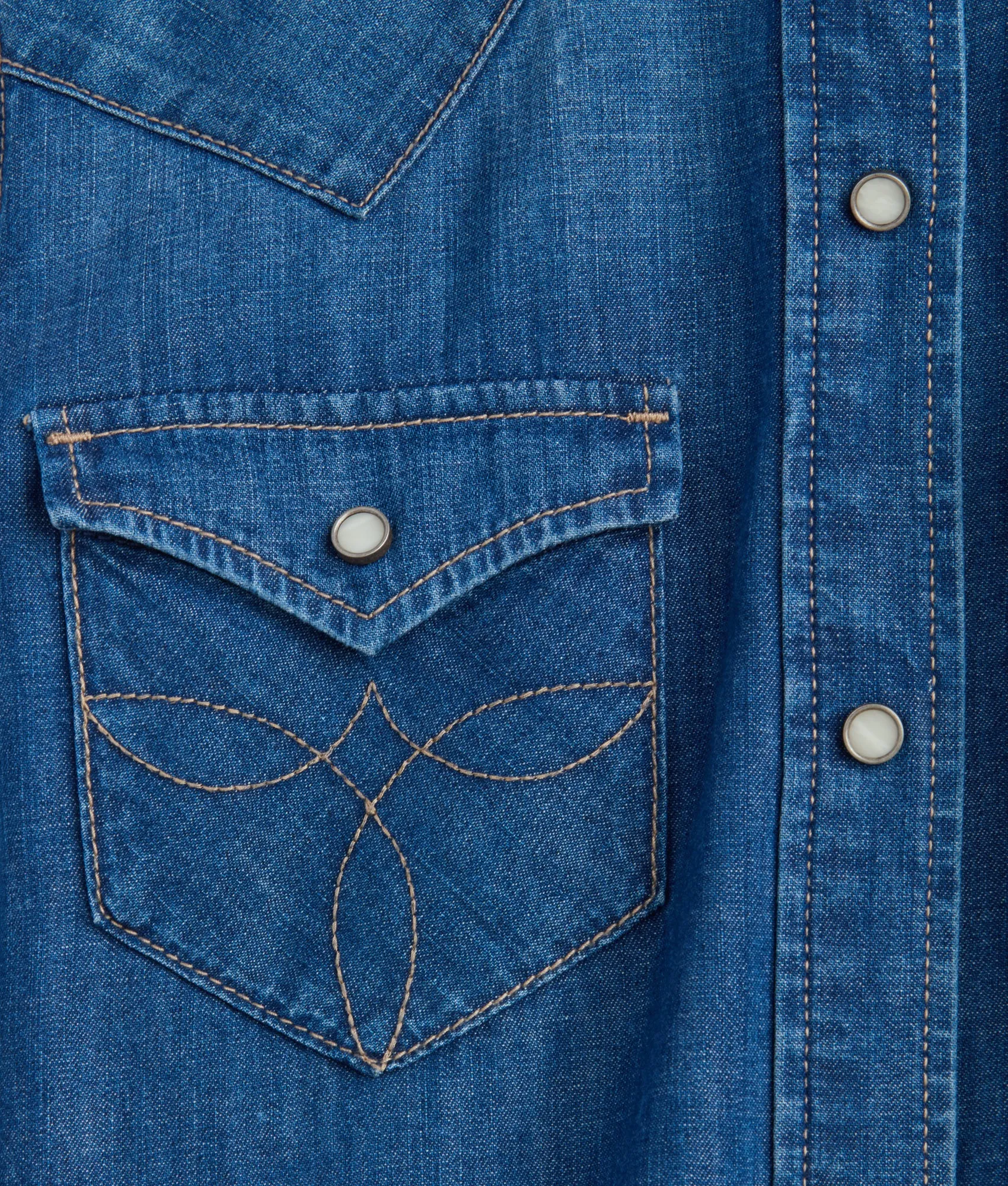 Reese Women's Snap Shirt :: Blue Bird