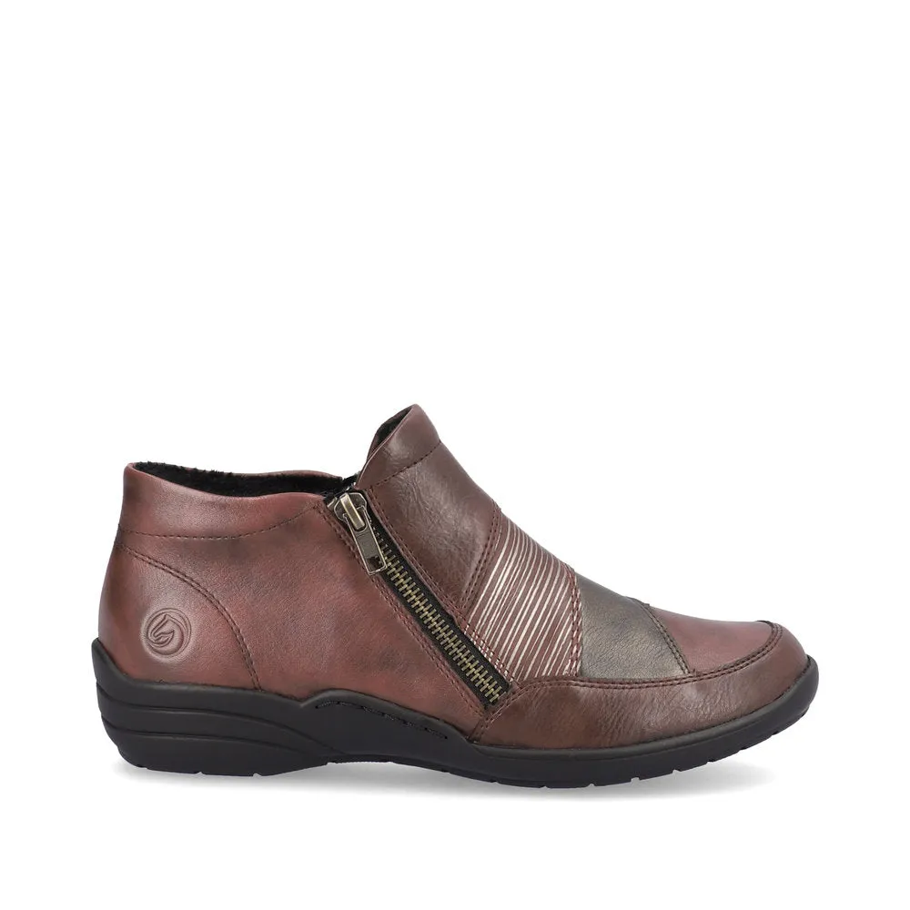 Remonte High Cut Shoe Burguandy/Multi