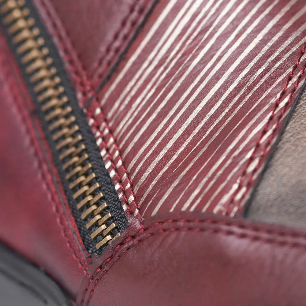 Remonte High Cut Shoe Burguandy/Multi