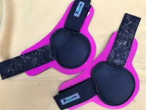 Requisite pink and black fetlock boots size large FREE POSTAGE