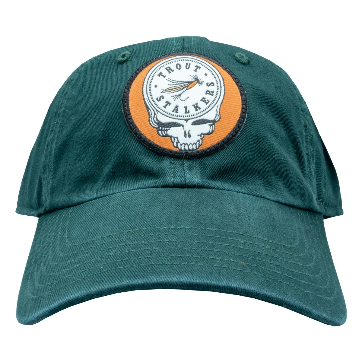 Richardson MTS Skull Logo 320 Washed Chino Dark Green Hat