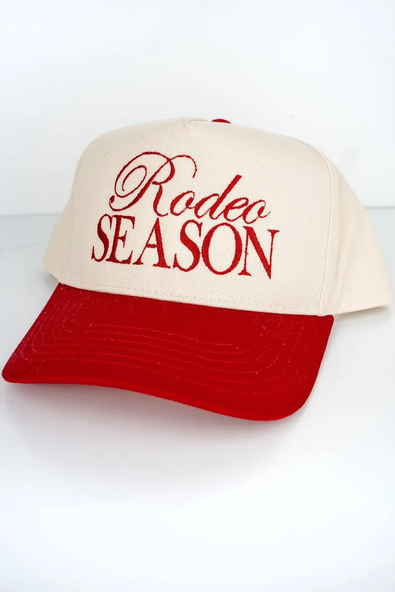Rodeo Season Embroidered Five Panel Twill Cap