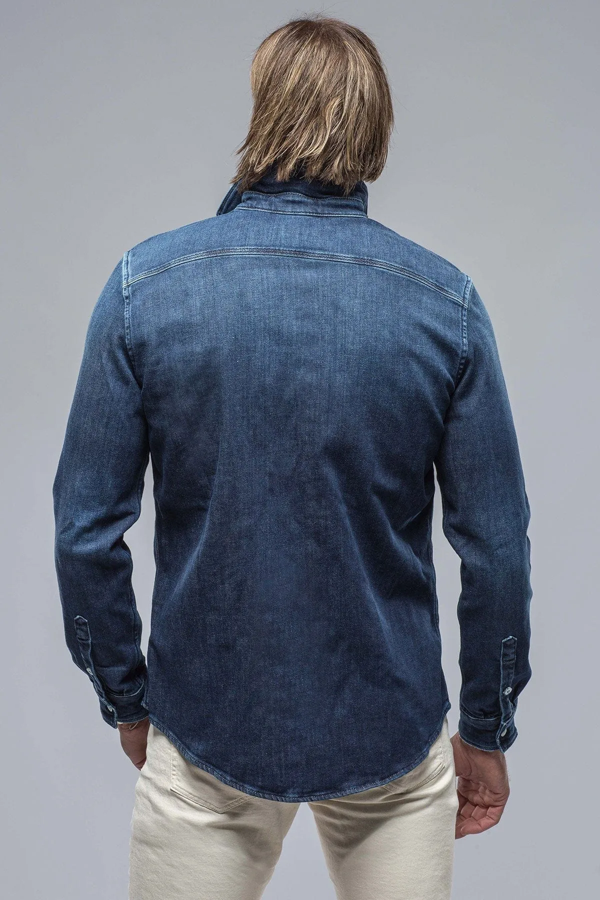 Roper Over-Dyed Western Snap Shirt In Dark Blue