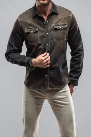 Roper Over-Dyed Western Snap Shirt In Desert