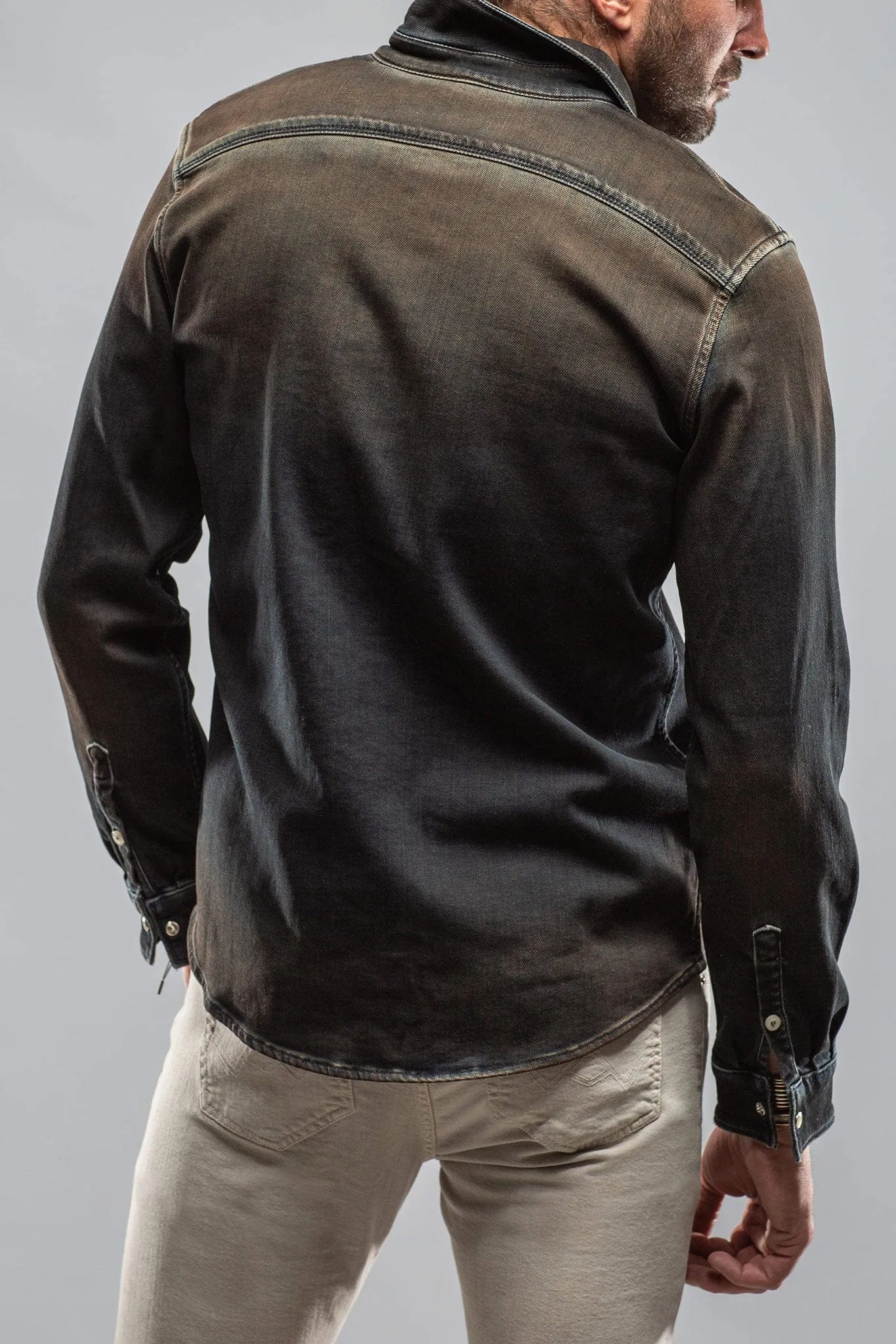 Roper Over-Dyed Western Snap Shirt In Desert